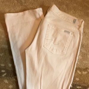 White bootcut 7 For All Mankind Jeans
